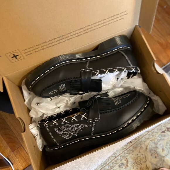 Dr Martens -Adrian GA-Black Wanama Americana - Brand New /COMMENT IF INTERESTED - Picture 2 of 6